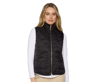 G Lifestyle Clothing Women's Double Zip Padded Vest