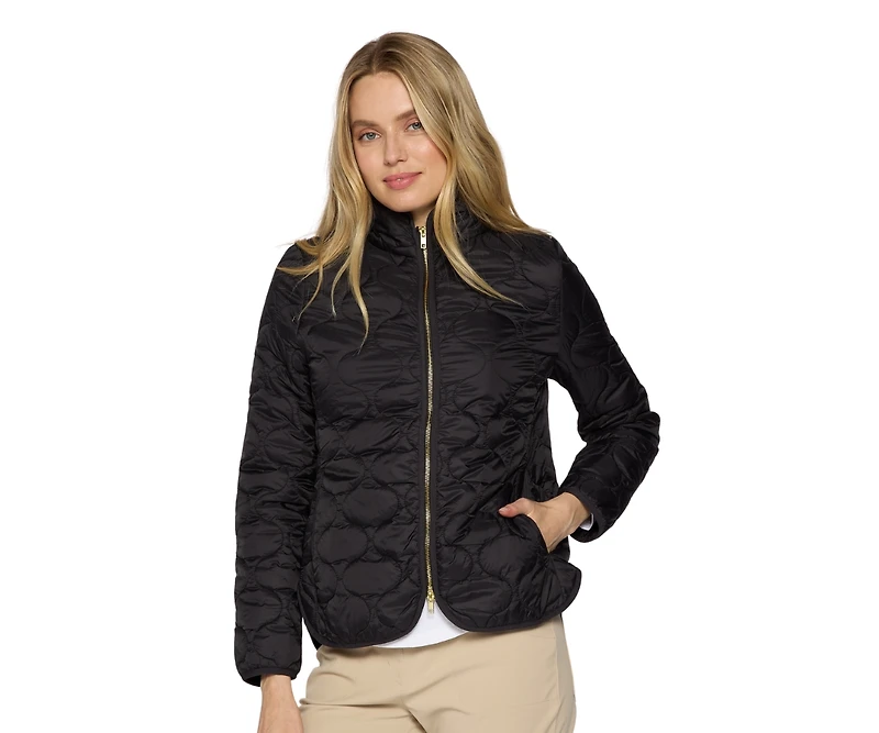 G Lifestyle Clothing Women's Double Zip Padded Jacket