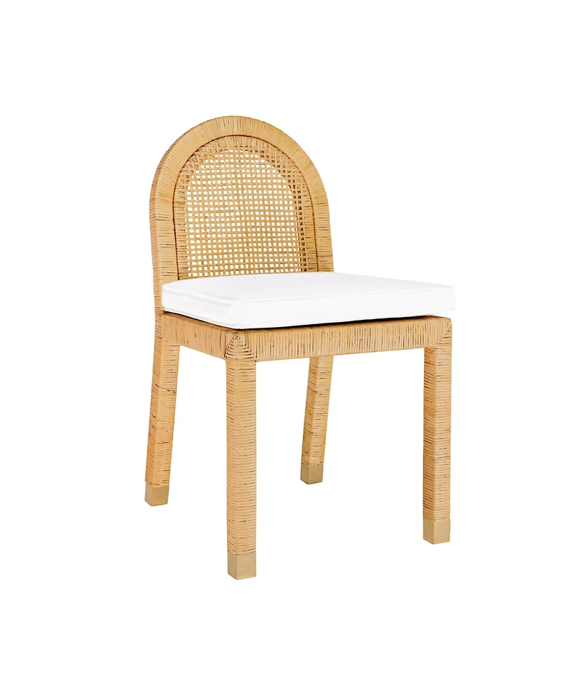 Tov Furniture 1 Pc. Rattan Arched Back Dining Chair
