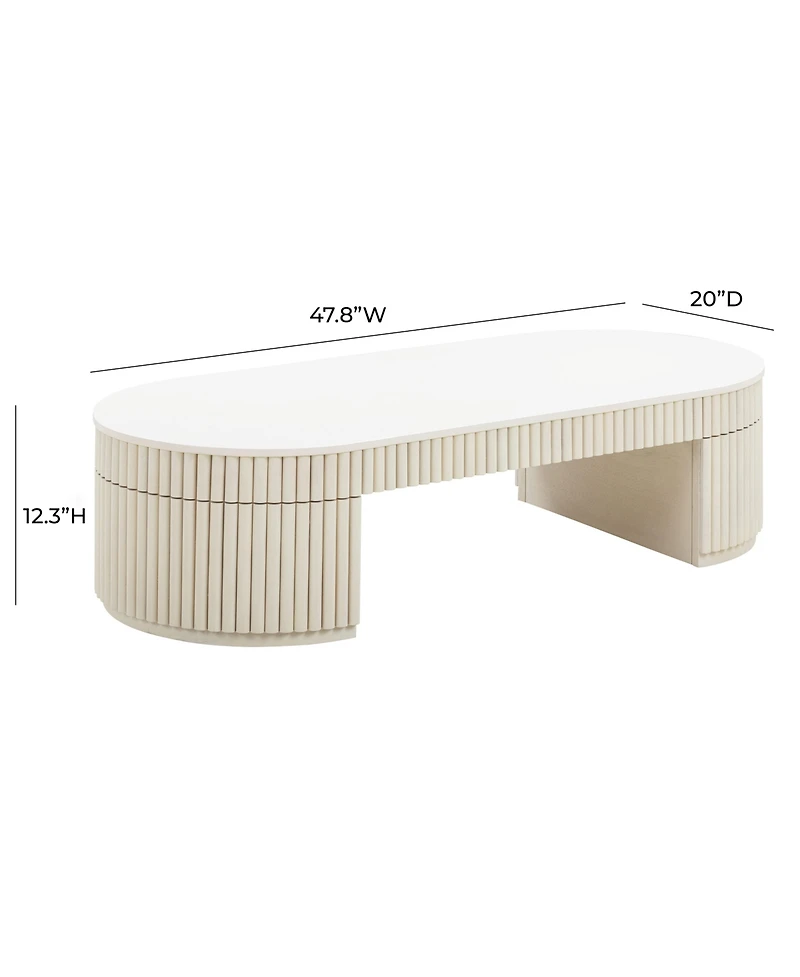 Tov Furniture 1 Pc. Oval Coffee Table