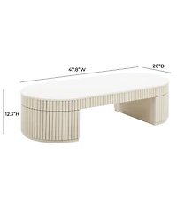 Tov Furniture 1 Pc. Oval Coffee Table