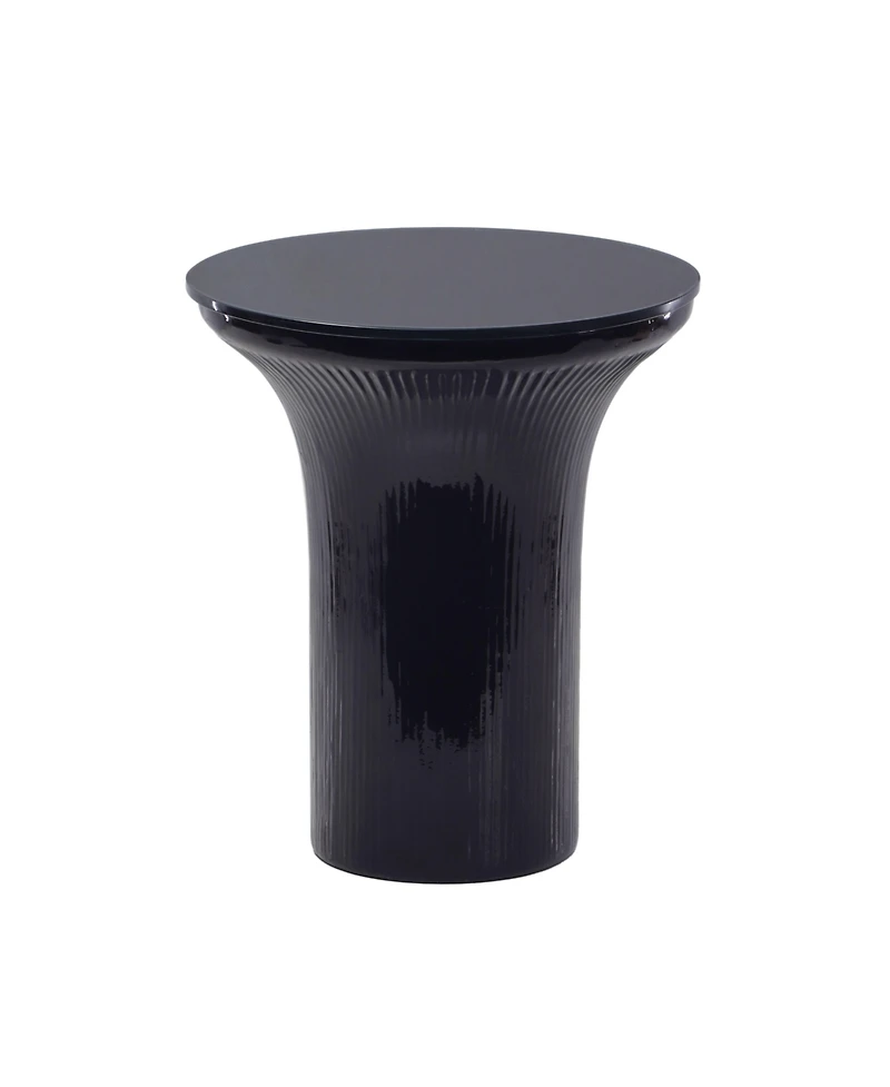 Tov Furniture 1 Pc. Glass Flared Side Table