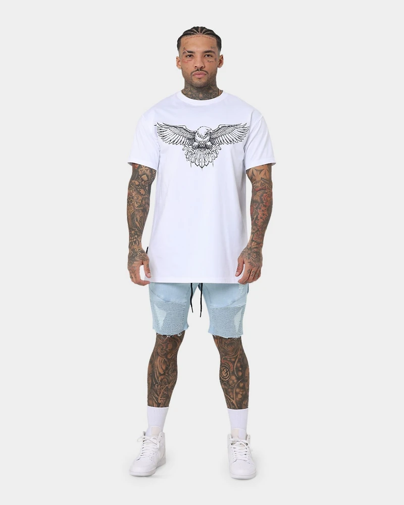 Saint Morta Men's United Distressed Biker Shorts