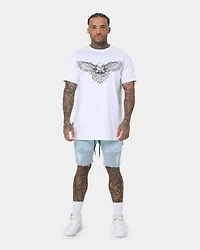 Saint Morta Men's United Distressed Biker Shorts