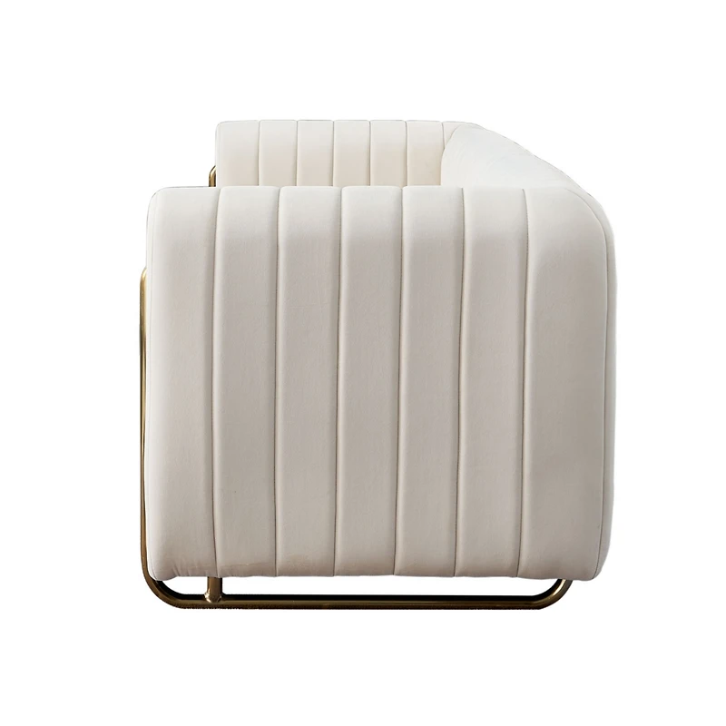 Streamdale Furniture Modern Velvet Sofa