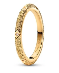 Pandora Texture Clear Cubic Zirconia Stones Ring