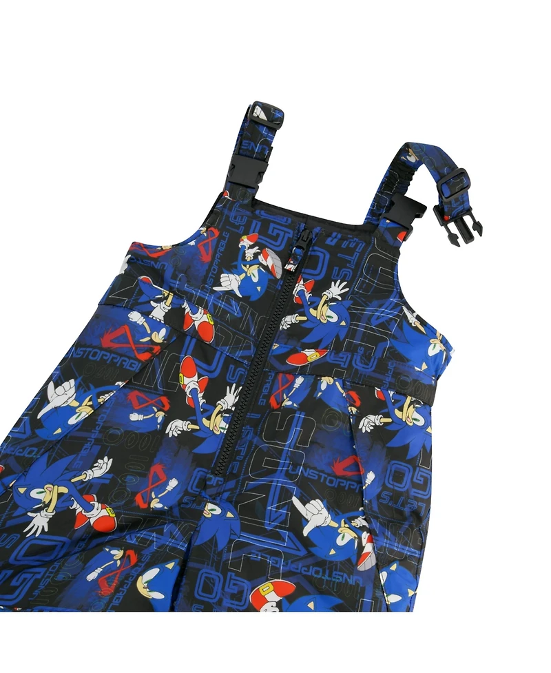 Sega Sonic the Hedgehog Infant Boys Printed Bib Snow Pants