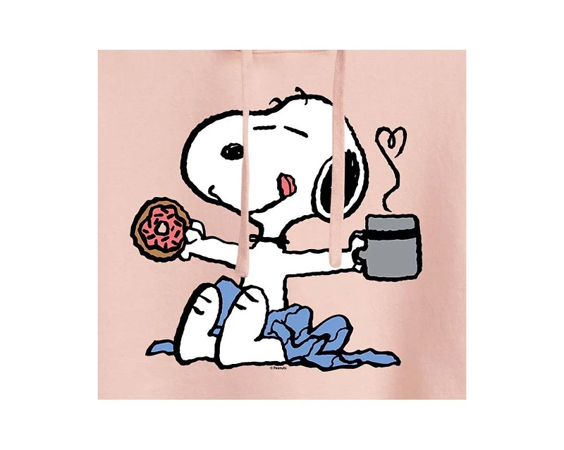Hybrid Apparel Trendy Juniors Peanuts Snoopy Graphic Cropped Hoodie