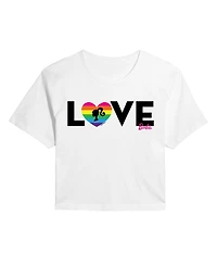 Hybrid Apparel Trendy Juniors Barbie Love Cropped Tee