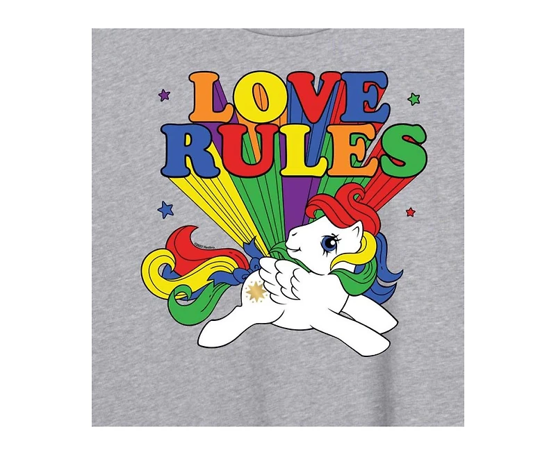Hybrid Apparel Trendy Juniors Mlp Love Graphic Oversized Tee