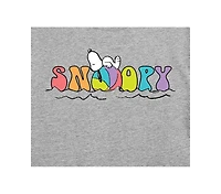 Hybrid Apparel Trendy Juniors Peanuts Snoopy Beach Cropped Tee