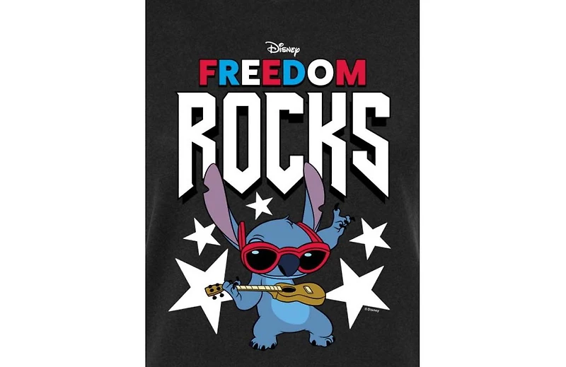 Hybrid Apparel Trendy Juniors Lilo and Stitch Usa Graphic Tee