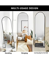 Sugift 65 x22 inch Arched Full Length Mirror