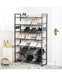 Slickblue 5-tier Stackable Metal Shoe Rack Adjustable Shoe Organizer For Entryway