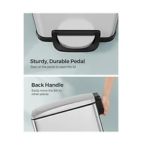 Slickblue 12.7 Gallon Garbage Can For Narrow Spaces With Soft-close Lid