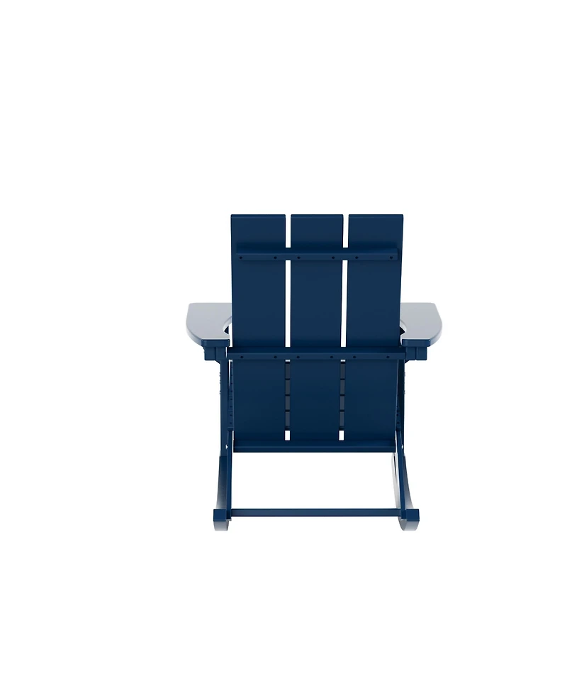WestinTrends Modern Adirondack Outdoor Rocking Chair