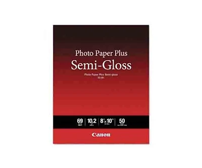 Canon Photo Paper Plus Semi-Gloss, 8x10", 50 Sheets