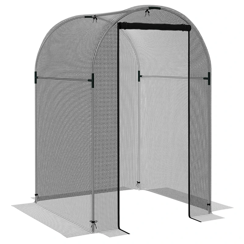 Outsunny 4' x 4' Plant Protection Tent Crop Cage with Door