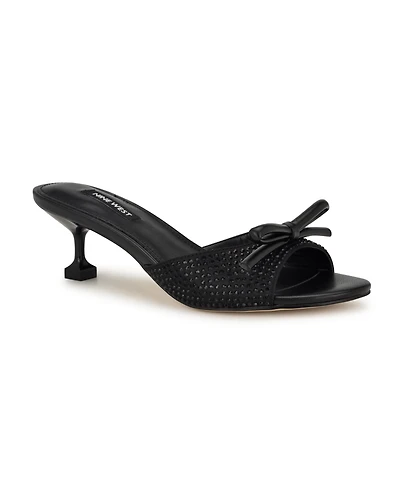 Nine West Women's Delly Tapered Heel Slip-on Dress Sandals