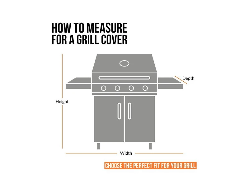 Khomo Gear Bbq Grill Cover - Brown - 44" x 58" x 24" Inch