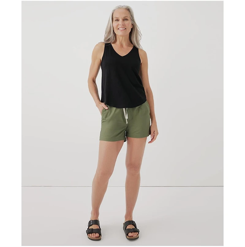 Pact Women's Organic Cotton Featherweight Slub Reversible Tank