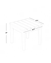 WestinTrends Modern Adirondack Outdoor Rocking Chair with Side Table Set