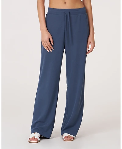 Rebody Active Women's Retreat Waffle Wide Leg Pant 30"