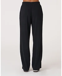 Rebody Active Women's Retreat Waffle Wide Leg Pant 30"