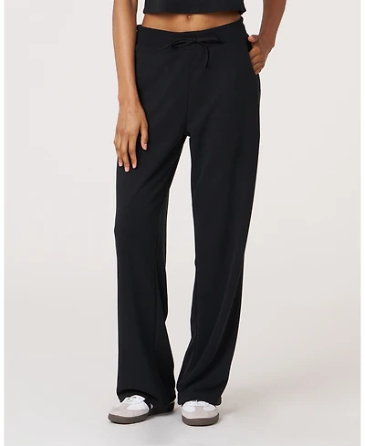 Rebody Active Women's Retreat Waffle Wide Leg Pant 30"
