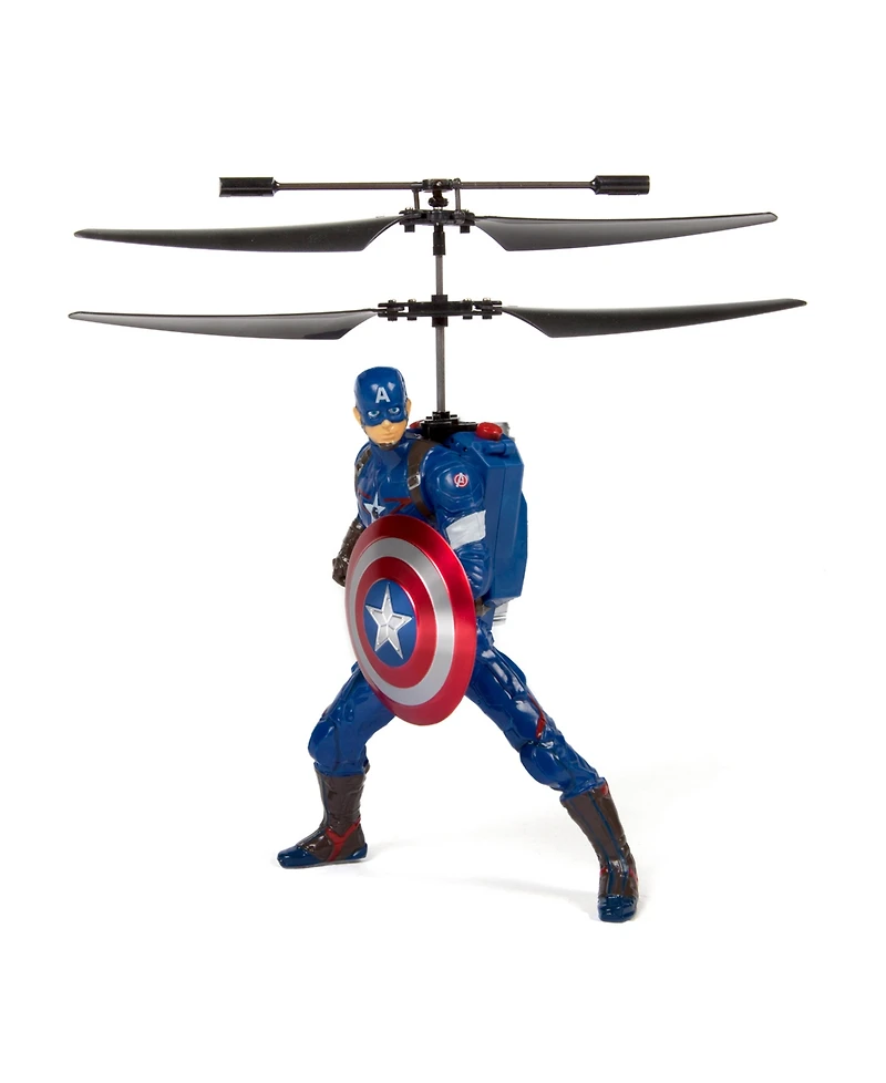 World Tech Toys Marvel Avengers Captain America Flying Figure Ir Helicopter