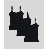 Pact Women's Organic Cotton Everyday Shelf Bra Camisole 3-Pack