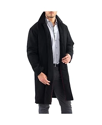 Alpine Swiss Men's Zach Men s Wool Blend Overcoat – Knee-Length Trench Coat, Runs Large for Layering Over Suits or Sweaters