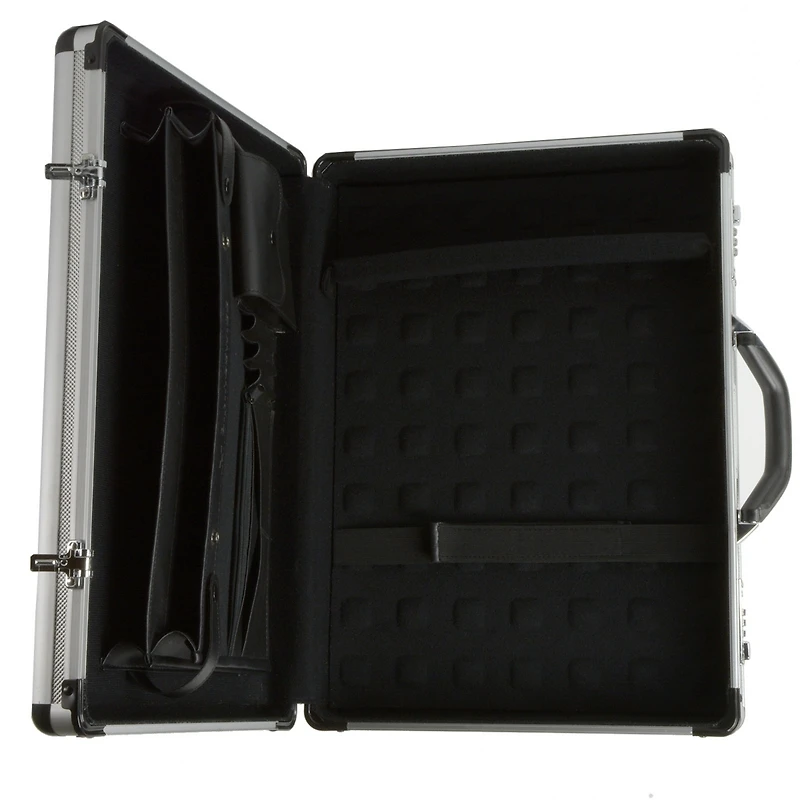 Alpine Swiss Executive Aluminum Briefcase Padded Laptop Briefcase For Men Hard Shell Attache Case Combo Lock Business Case