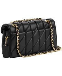 Coach Quilted Tabby Medium Leather Shoulder Bag 26