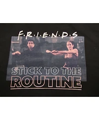 Friends Boys Tv Show Stick To The Routine Black Long Sleeve Shirt