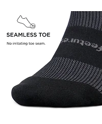 Feetures Men's High Performance Max Cushion Ankle Sock - No Show Socks for Women & Men with Heel Tab