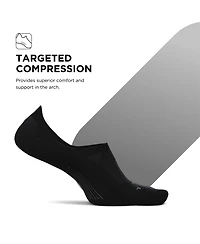 Feetures Men's Elite Light Cushion Invisible - Running Socks for Women and Men Athletic Compression Moisture Wicking