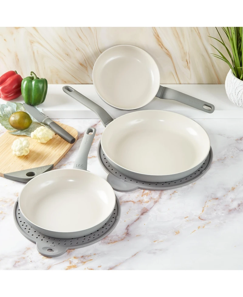 BergHOFF Balance 3Pc Non-stick Ceramic Frying Pan Set, Recycled Aluminum