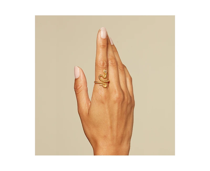 Beauty is Timeless Snake Adjustable Ring