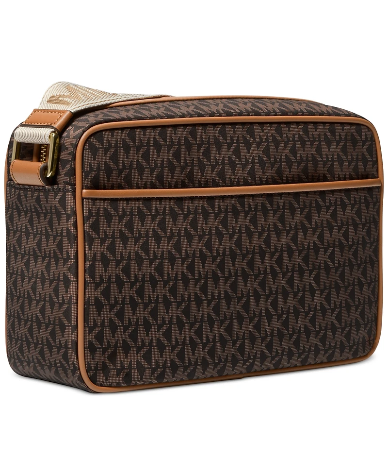 Michael Michael Kors Jet Set Logo East West Nylon Crossbody
