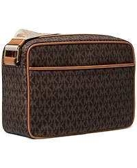 Michael Michael Kors Jet Set Logo East West Nylon Crossbody