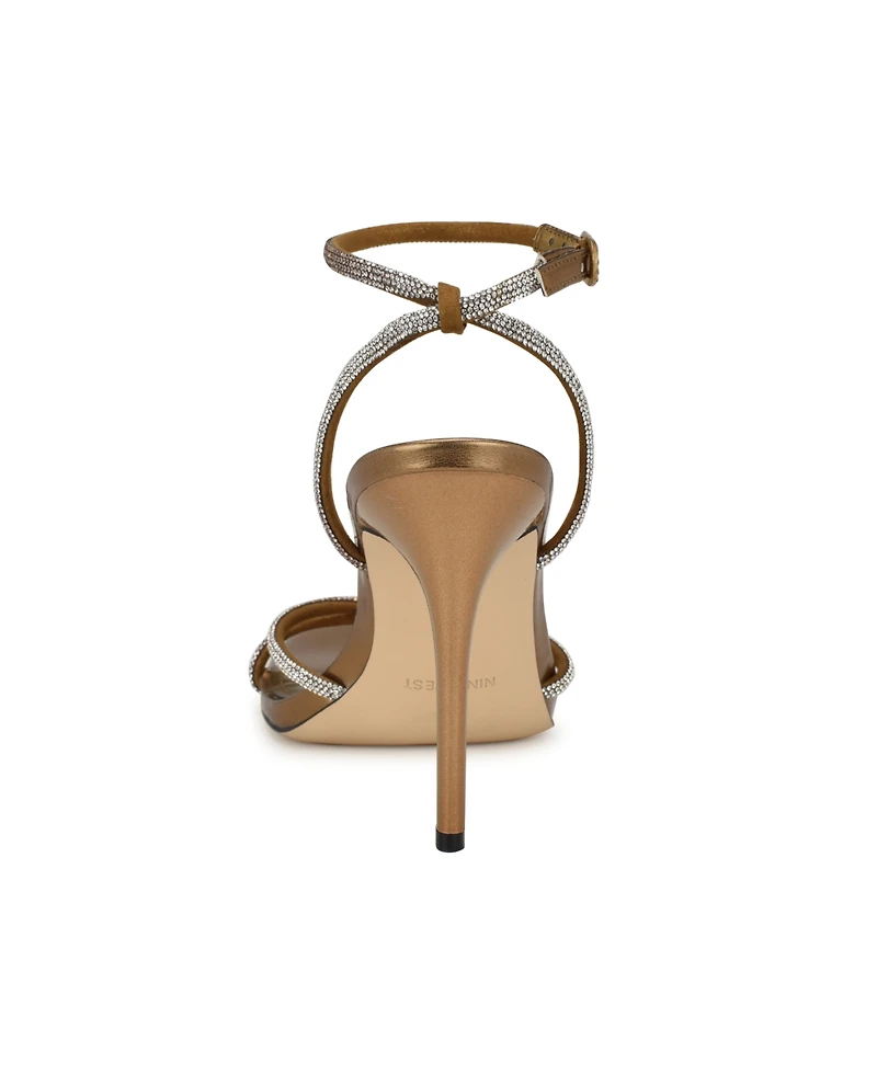 Nine West Women's Missey Open Toe Stiletto Heel Dress Sandals