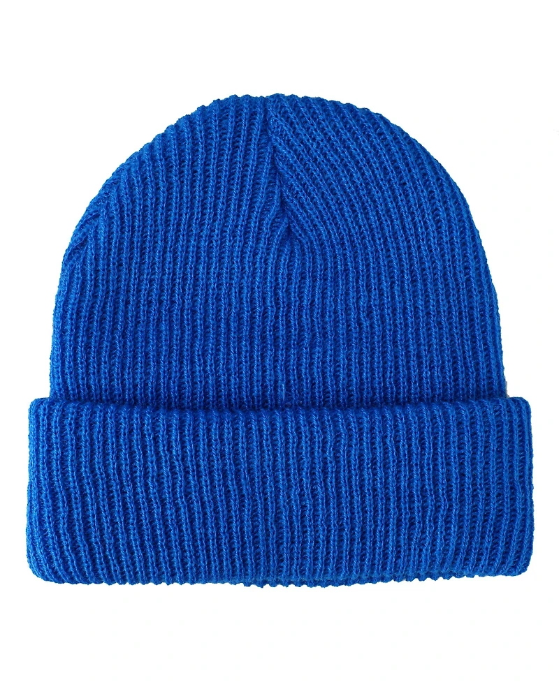 Kirby's Dream Land Men's Kirby Snack Time Royal Blue Cuffed Plain Skull Acrylic Knitted Beanie Hat