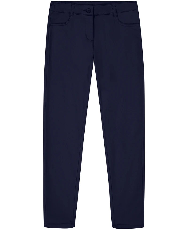 Nautica Big Girls Uniform 5 Pocket Stretch Sateen Skinny Pants