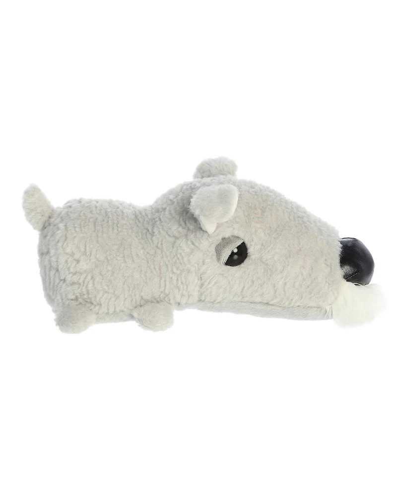 Aurora Medium Sinclair Schnauzer Schnozzles Playful Plush Toy Grey 11"