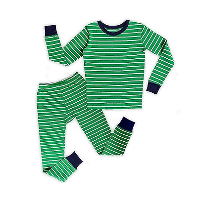 Mightly Kids Kids' Fair Trade 100% Organic Cotton Tight Fit Pajamas, 2-Piece Set