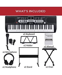 Sugift 61 Key Premium Electric Keyboard Piano Kit