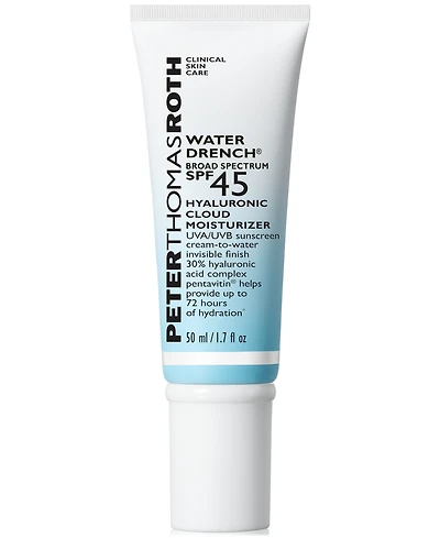 Peter Thomas Roth Water Drench Broad Spectrum Spf 45 Hyaluronic Cloud Moisturizer Sunscreen, 1.7 oz