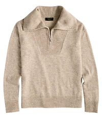 Charter Club 100% Cashmere Women's Quarter-Zip Sweater, Created for Macy's