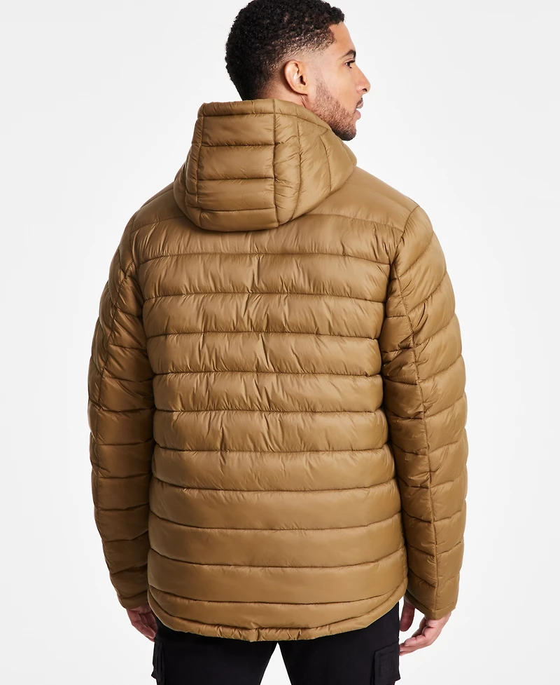 Hawke & Co. Men's Sherpa Lined Hooded Puffer Jacket